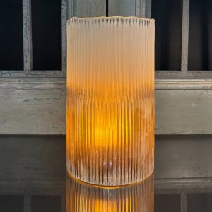 FROSTED BAMBOO VESSEL 6x10"