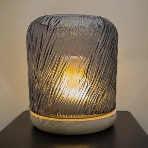 SMOKED ICE VESSEL, D7"' H8.5''