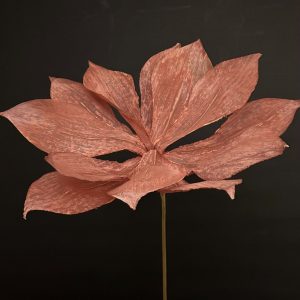 TERRACOTTA LINEN FLOWER 30.75"