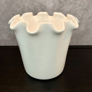 BLOOM RUFFLE VASE 8.5WX7.5"H
