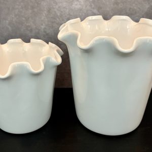 BLOOM RUFFLE VASE 8.5WX7.5"H