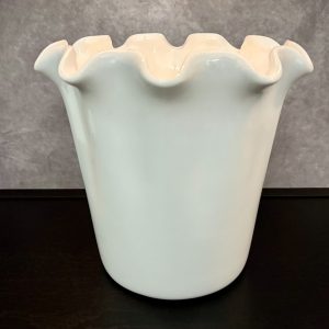BLOOM RUFFLE VASE 10WX9.5"H
