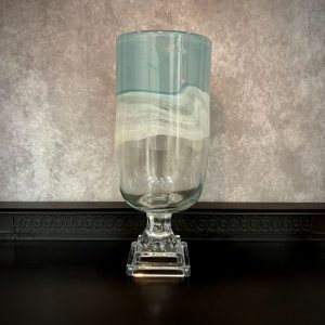 CELESTIA PEDESTAL VASE 7"DX12.6"H