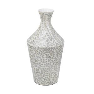 NEUTRAL CAPIZ VASE 12X24"