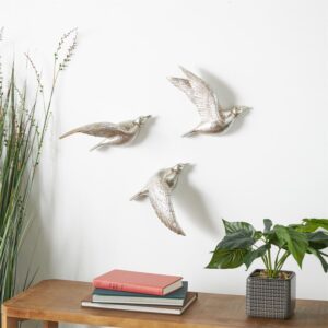 SILVER FLIGHT BIRD TRIO 10", 9", 9"H