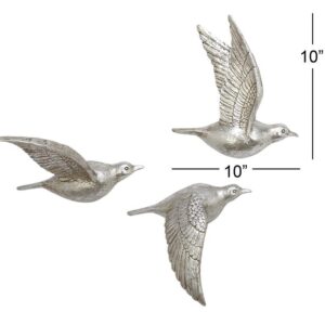 SILVER FLIGHT BIRD TRIO 10", 9", 9"H