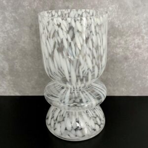 ALABASTER DRIFT VASE 6.5DX12"H