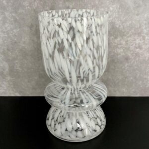 ALABASTER DRIFT VASE 6.5DX12"H
