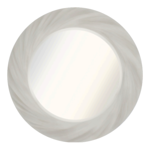 BARLEY TWIST MIRROR -  IVORY 27.56" *SHIPS PALLET ONLY*
