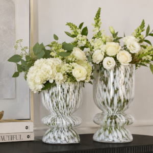 ALABASTER DRIFT VASE 6.5DX12"H