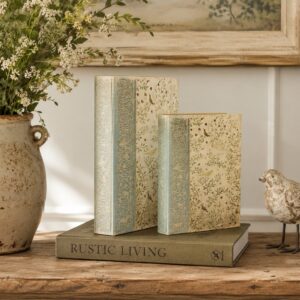 S/2 MEADOW SONG DECORATIVE BOOK BOXES