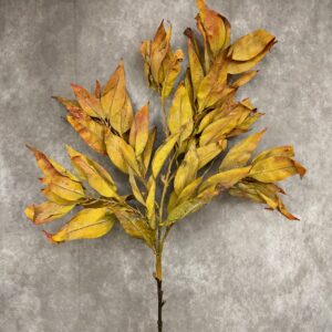 MUSTARD/RUST LEAVES 43"