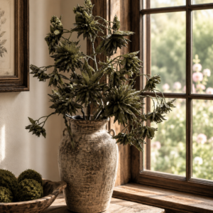 EVERGREEN MOSS SUCCULENT SPRAY 27.5"